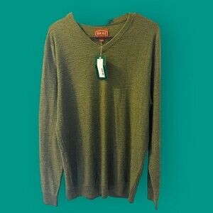 Red Ale from Stitch Fix Men’s Olive Green Riverside V-Neck Sweater Medium New